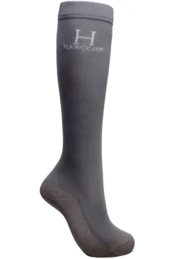 Femme HARCOUR 2 PAIRES DE CHAUSSETTES BADMINTON GRISES