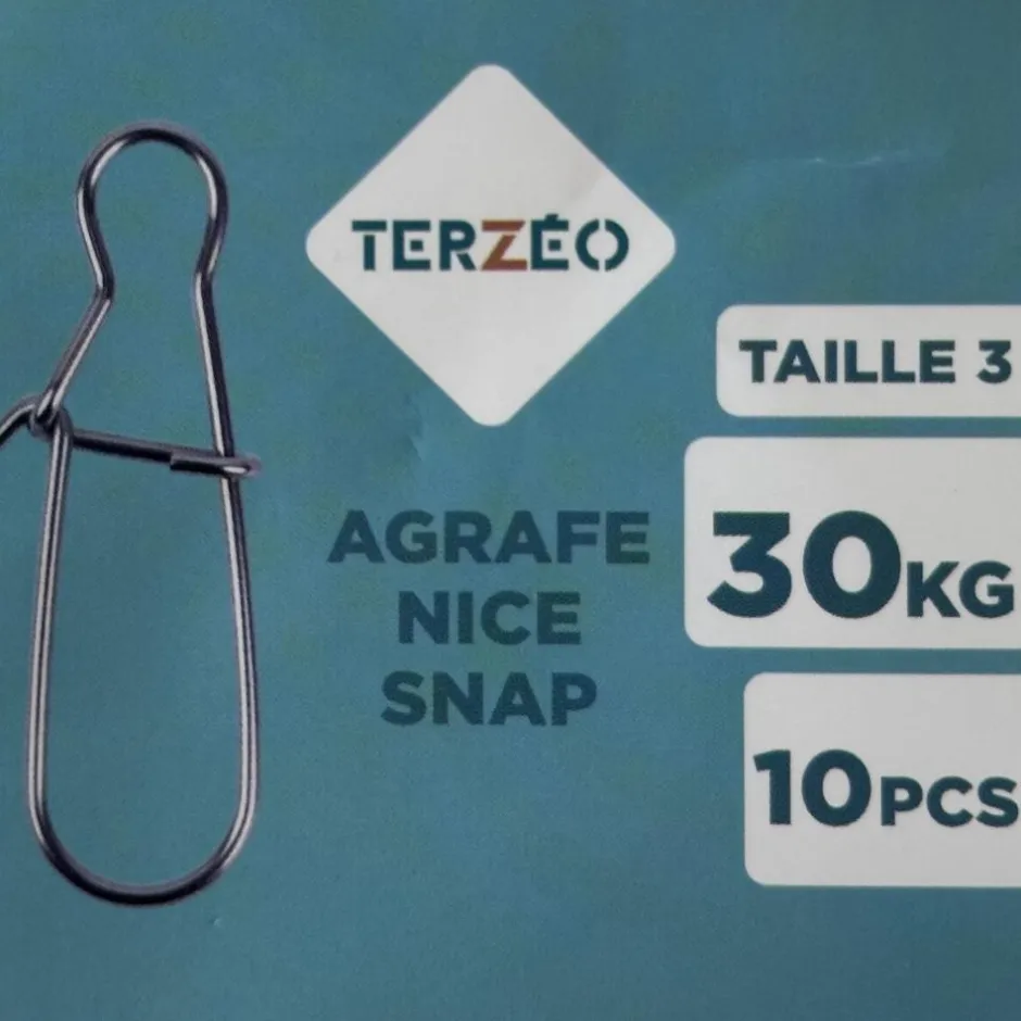 TERZEO PÊCHEURS AGRAFE NICE SNAP X10