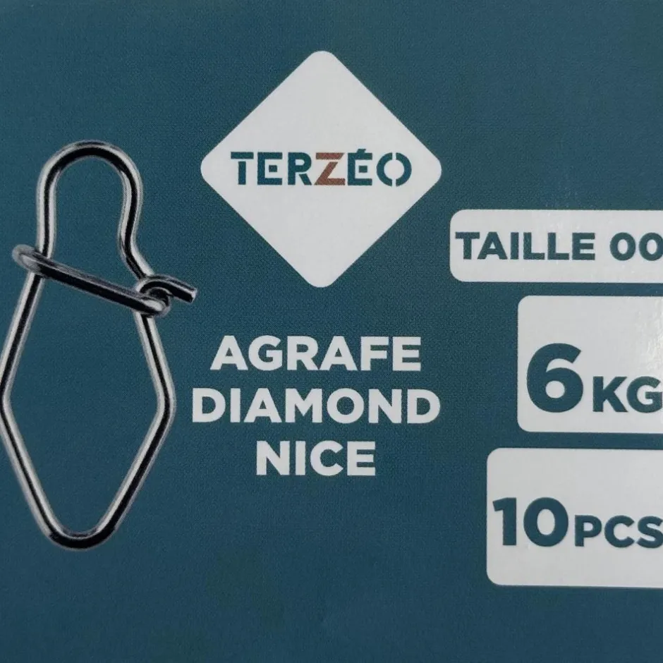 TERZEO PÊCHEURS AGRAFES DIAMOND NICE X10