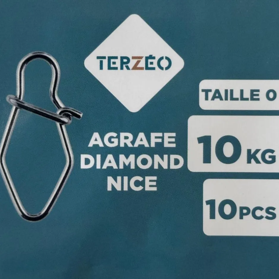 TERZEO PÊCHEURS AGRAFES DIAMOND NICE X10