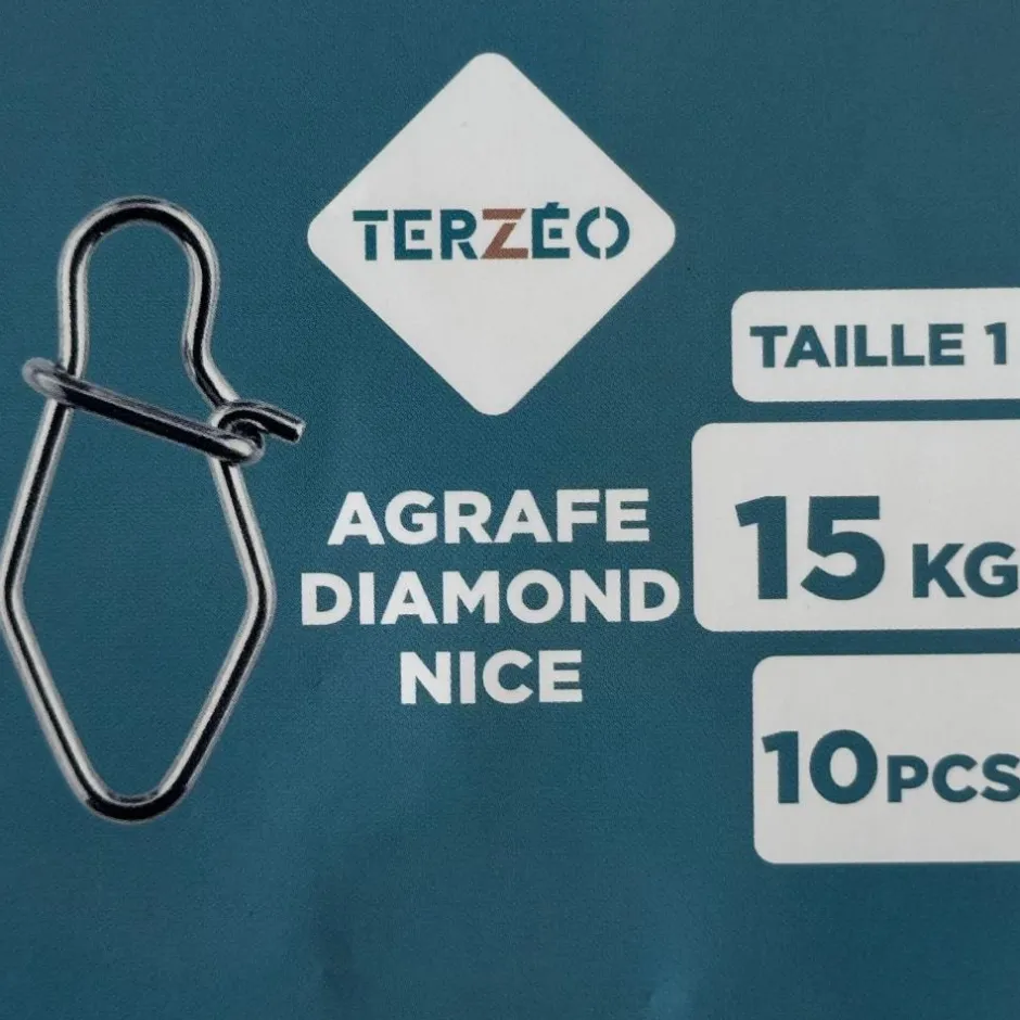 TERZEO PÊCHEURS AGRAFES DIAMOND NICE X10