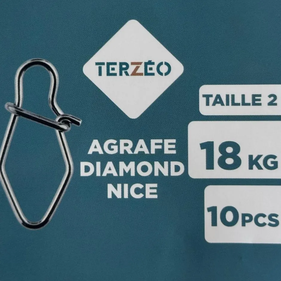 TERZEO PÊCHEURS AGRAFES DIAMOND NICE X10