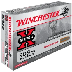 WINCHESTER BALLES 308 WIN PP SUPER X 150GR