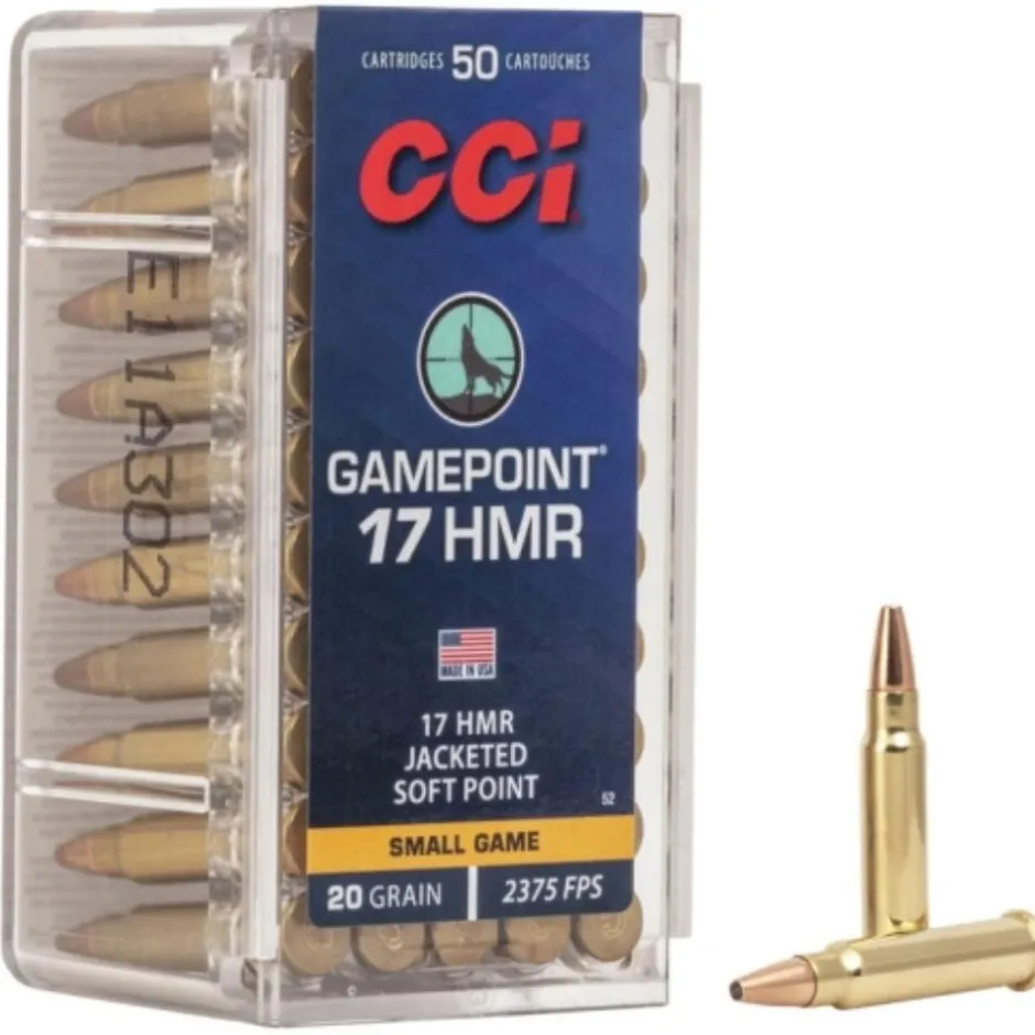 CCI BALLES 17HMR GAMEPOINT 20GR X50