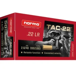 NORMA BALLES 22LR TAC-22 2,6G 40GR X50