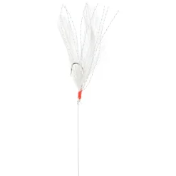 SRT BAS DE LIGNE MER PLUMES BLANCHES 5 HAMECONS