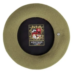 Homme LAULHERE BERET AUTHENTIQUE OLIVE