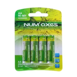 GROUPE NUM'AXES BLISTER 4 PILES AA RECHARGEABLES