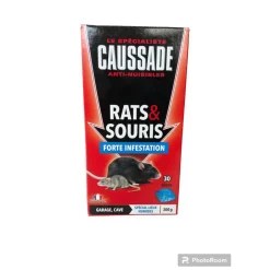 CAUSSADE BLOC RATS SOURIS FORTE INFESTATION 300GR