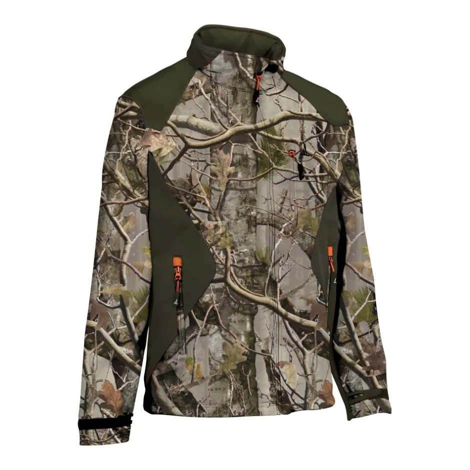 Homme PERCUSSION BLOUSON SOFTSHELL FOREST EVO