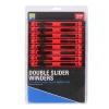 PRESTON BOITE DE PLIOIRS DOUBLE SLIDER 18CM ROUGE X14