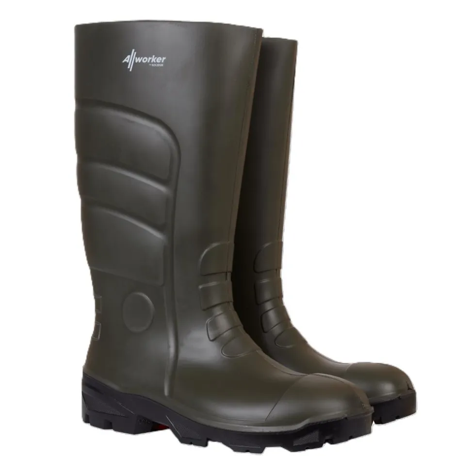 Homme SOLIDUR BOTTES DE TRAVAIL VERTES 04 ALLWORKER S5