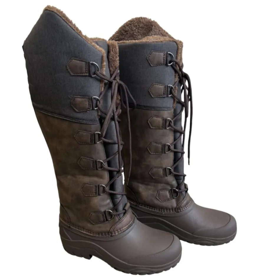 TERZEO CAVALIERS BOTTES HIVER FOURREES CANADA MARRON
