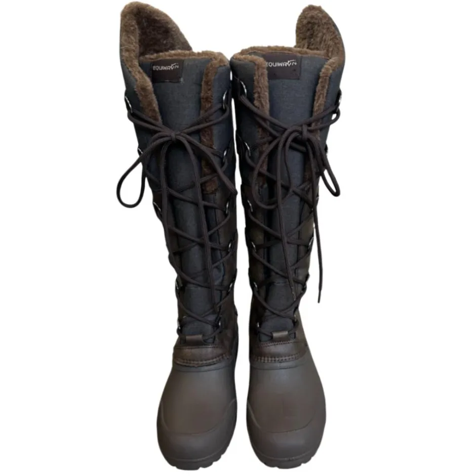 TERZEO CAVALIERS BOTTES HIVER FOURREES CANADA MARRON