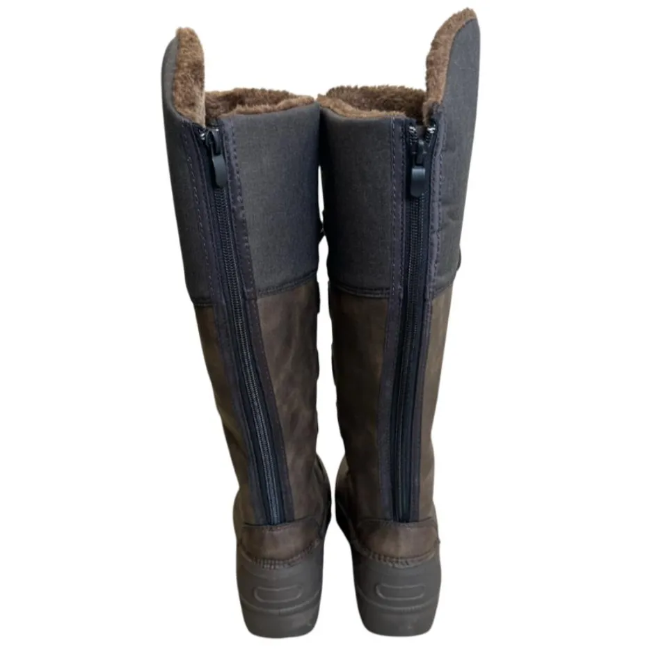 TERZEO CAVALIERS BOTTES HIVER FOURREES CANADA MARRON