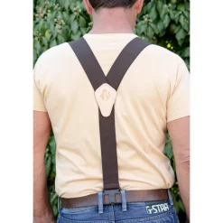 Homme SOMLYS BRETELLES CEINTURE MARRON
