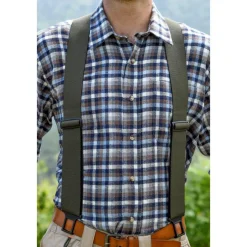 Homme SOMLYS BRETELLES CEINTURE VERTES