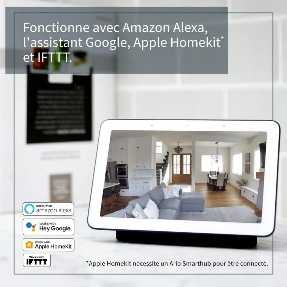ARLO CAMERA ESSENTIAL INTERIEUR BLANC