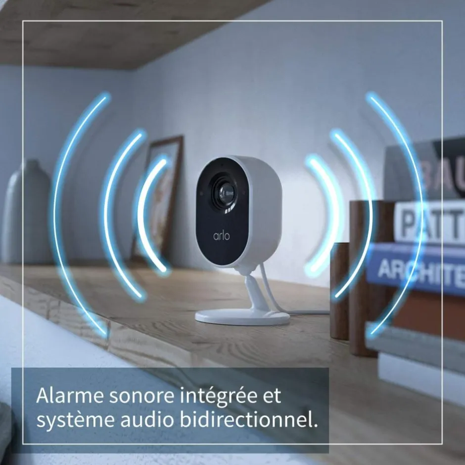 ARLO CAMERA ESSENTIAL INTERIEUR BLANC