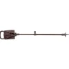 COUNTRY CANNE SIEGE ALU REGLABLE ASSISE CUIR 60-90CM
