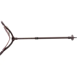 COUNTRY CANNE SIEGE ALU REGLABLE ASSISE CUIR 60-90CM