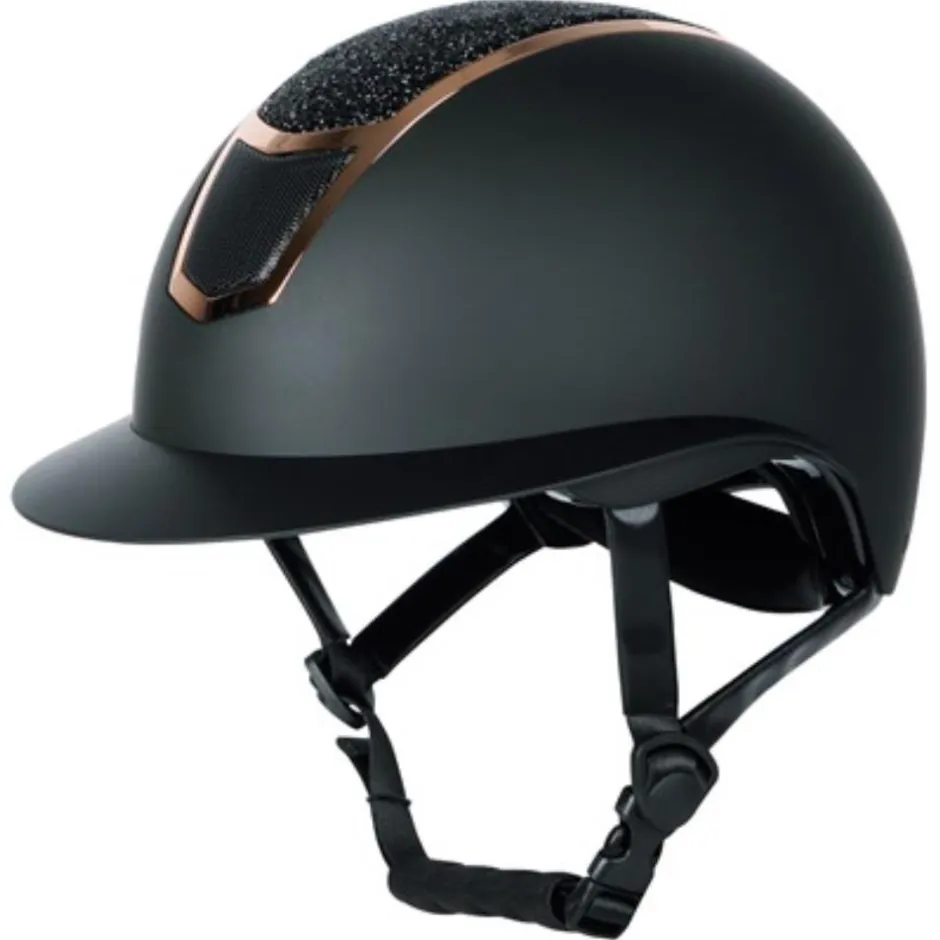 HARRY'S HORSE CASQUE D'EQUITATION MONT BLANC NOIR/ROSE GOLD