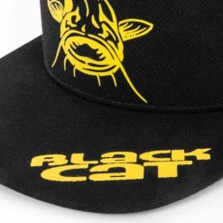 BLACK CAT CASQUETTE NOIRE FLAT PEAK