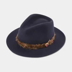 Homme ALAN PAINE CHAPEAU RICUFEL PLUME NAVY