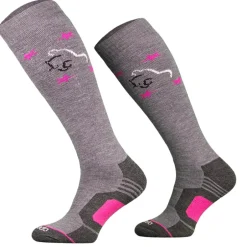 Femme TERZEO CAVALIERS CHAUSSETTES HIVER GRISES