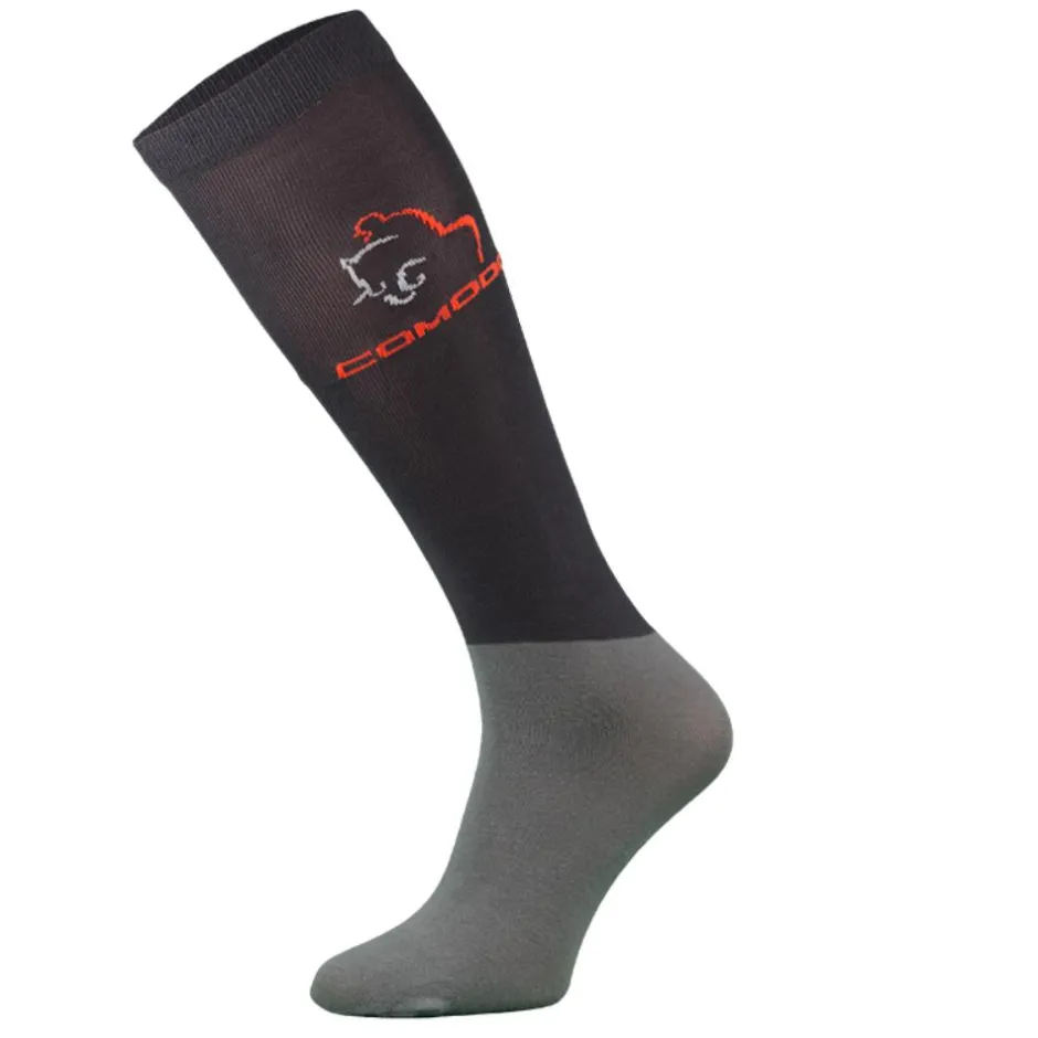 Femme TERZEO CAVALIERS CHAUSSETTES MICROFIBRES GRISES