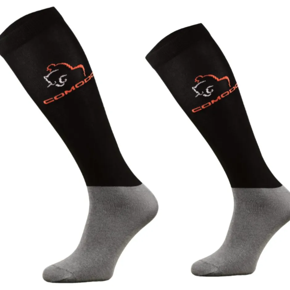 Femme TERZEO CAVALIERS CHAUSSETTES MICROFIBRES NOIRES