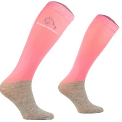 Femme TERZEO CAVALIERS CHAUSSETTES MICROFIBRES ROSE