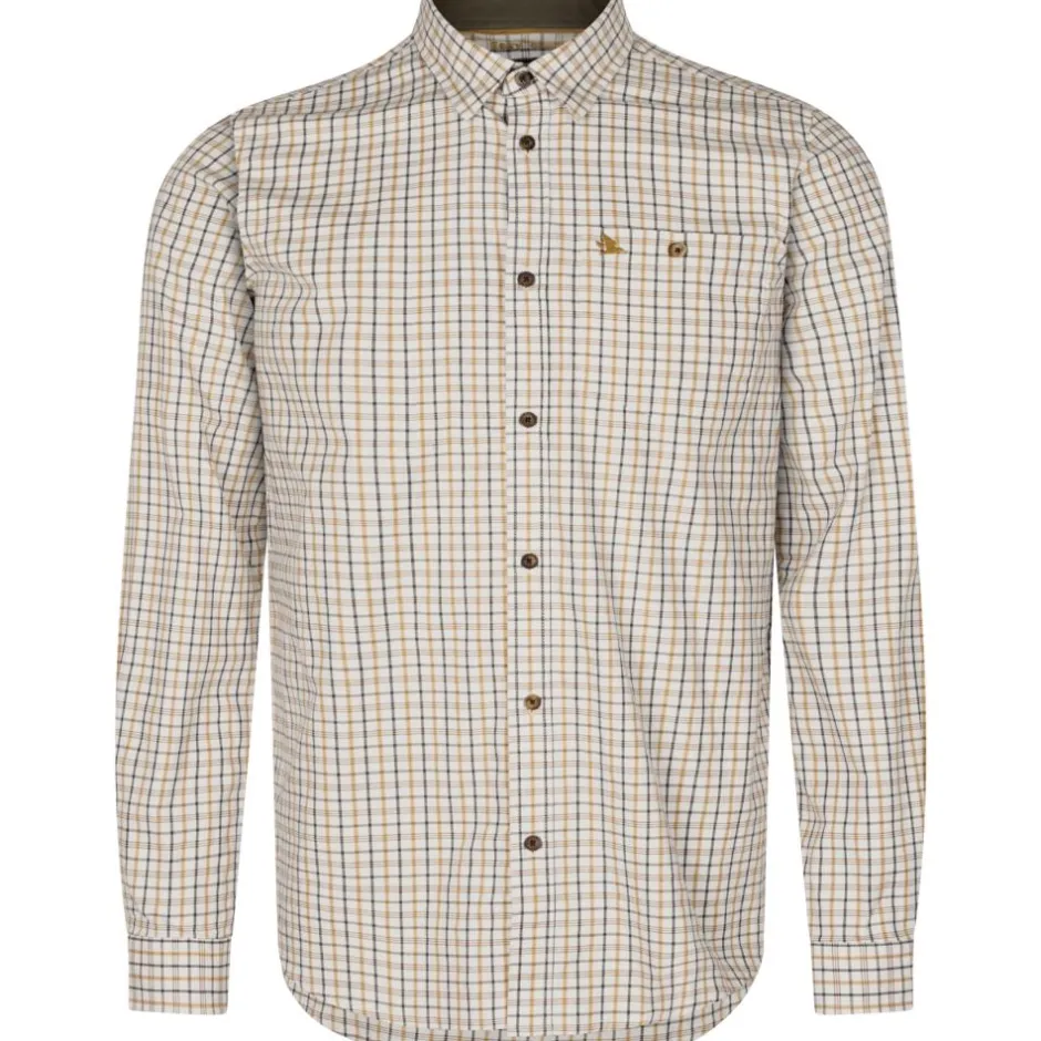 Homme SEELAND CHEMISE DE CHASSE HOMME OXFORD CLASSIC BLUE BROWN