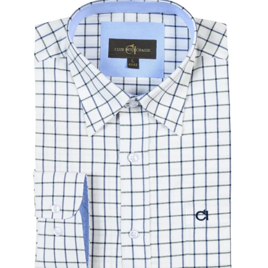 Homme CLUB INTERCHASSE CHEMISE DE CHASSE HOMME TELEMAQUE A CARREAUX VERTS