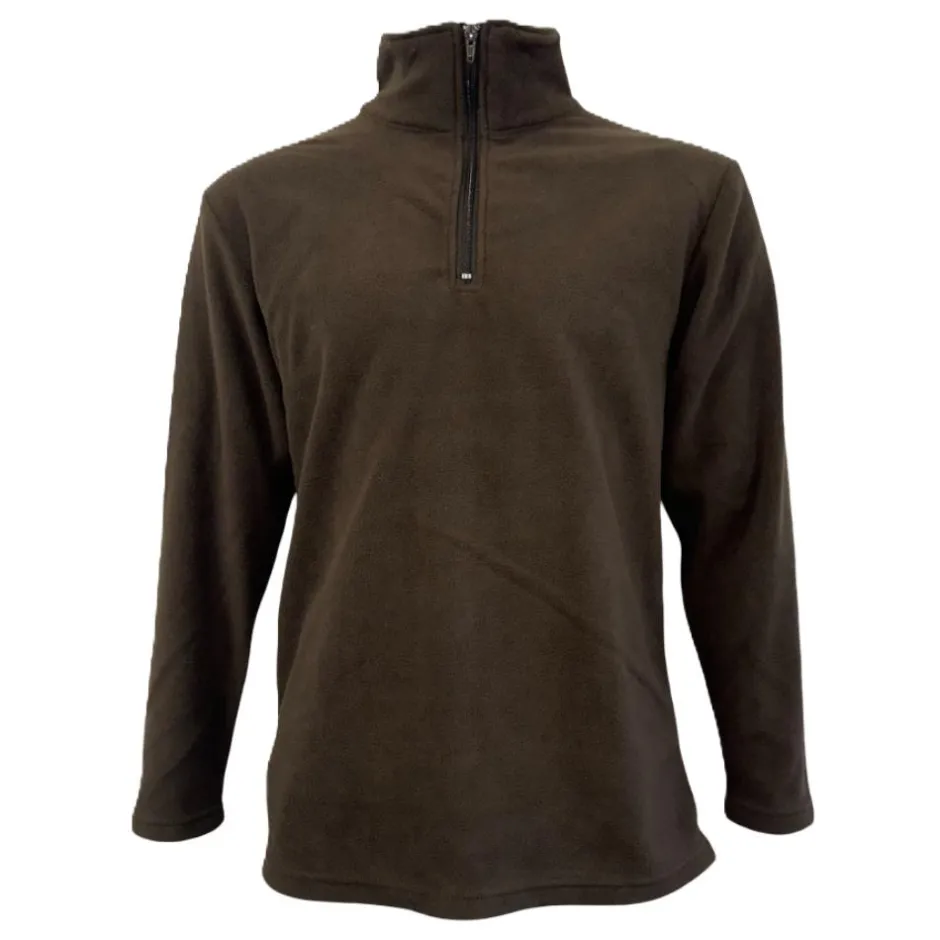 Homme TERZEO PASSIONNÉS DE NATURE CHEMISE F1 MICRO POLAIRE MARRON