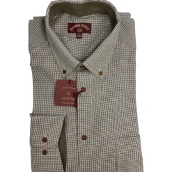 Homme GIANI VALLI CHEMISES CHEVRONS KAKI