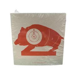 COURT CIBLES 10X10 SANGLIER ROUGE X100