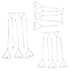 TERZEO PÊCHEURS CLIPOTS METALLIQUES X 5