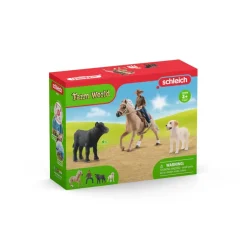 Enfant SCHLEICH COFFRET AVENTURES DEQUITATION WESTERN