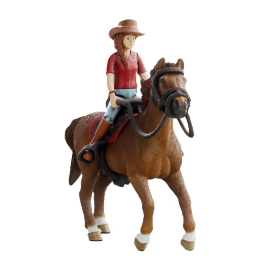 Enfant SCHLEICH COFFRET CAVALIÈRE HANNAH ET CAYENNE