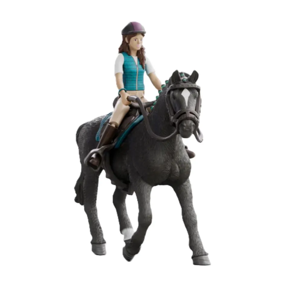 Enfant SCHLEICH COFFRET CAVALIÈRE LISA ET STORM