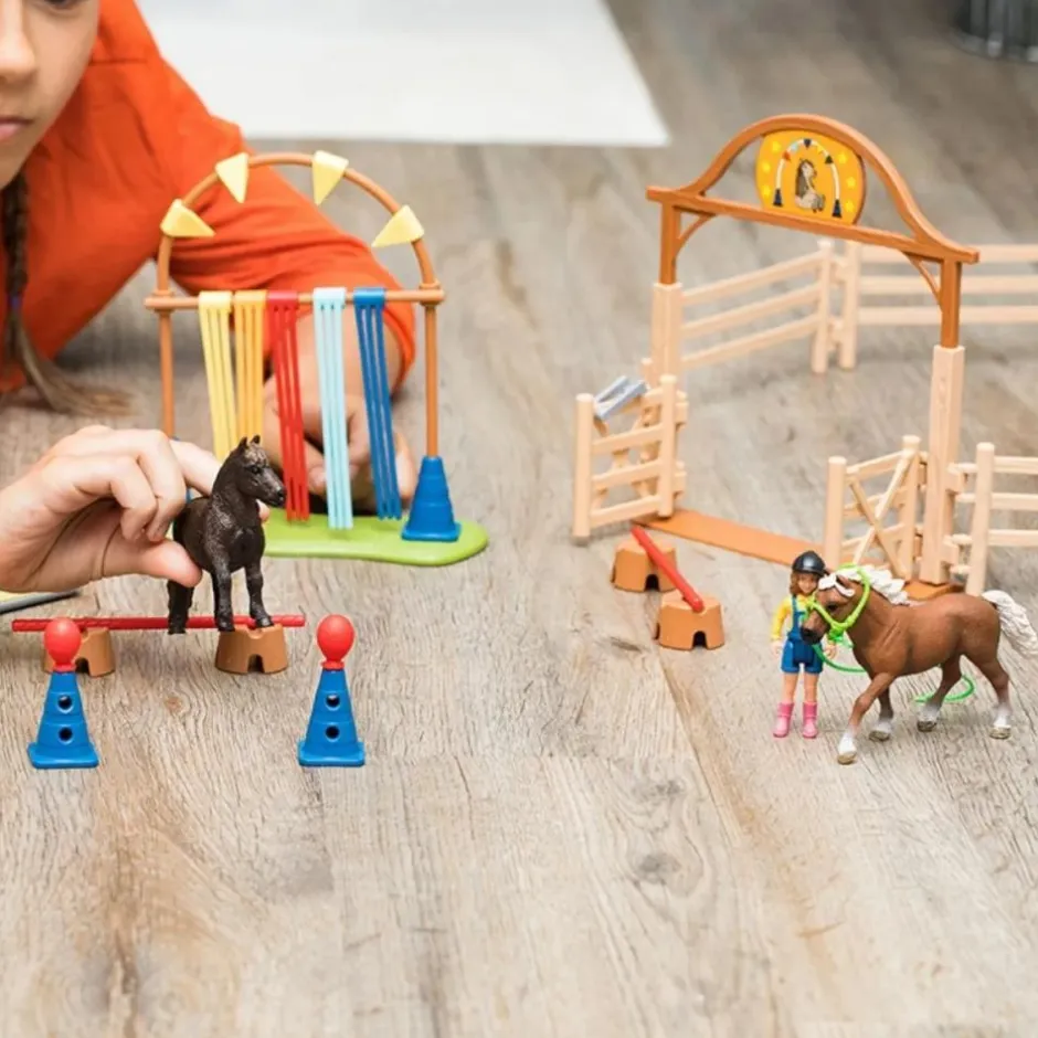 Enfant SCHLEICH COFFRET ENTRAINEMENT DAGILITY POUR PONEY