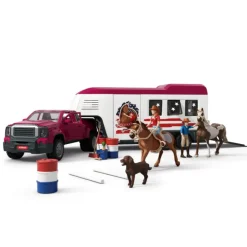Enfant SCHLEICH COFFRET PICK-UP ET SA GRANDE REMORQUE ÉQUESTRE