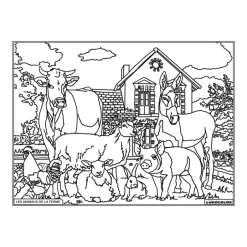 Enfant LUDOCOLOR COLORIAGE ANIMAUX DE LA FERME