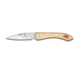 C DOZORME COUTEAU CAPUCIN BUIS GRAVURE SANGLIER