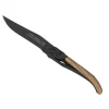 C DOZORME COUTEAU LAGUIOLE BOIS OLIVIER LAME NOIRE