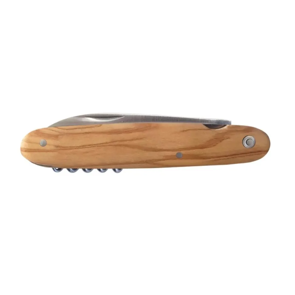 DOURIS CHASTEL COUTEAU TIRE-BOUCHON NAVETTE BOIS D'OLIV