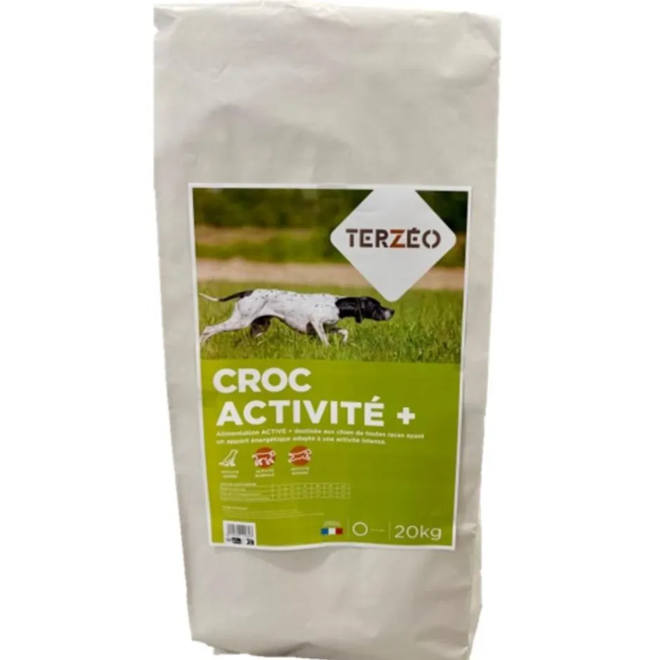 TERZEO VOS ANIMAUX CROQUETTE CROC ACTIVITE + 20KG