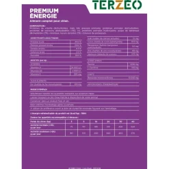 TERZEO VOS ANIMAUX CROQUETTE PREMIUM ENERGIE 15KG