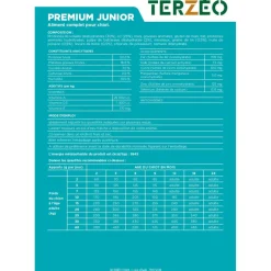 TERZEO VOS ANIMAUX CROQUETTE PREMIUM JUNIOR 15KG